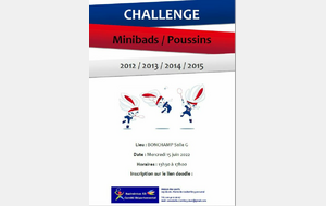 Challenge Minibad - Poussin