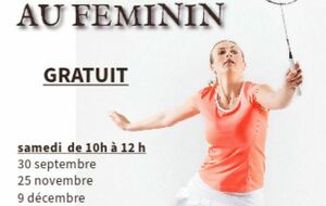 Badminton au féminin